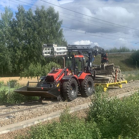 Innkjøring av gamle sviller etter svillebytte